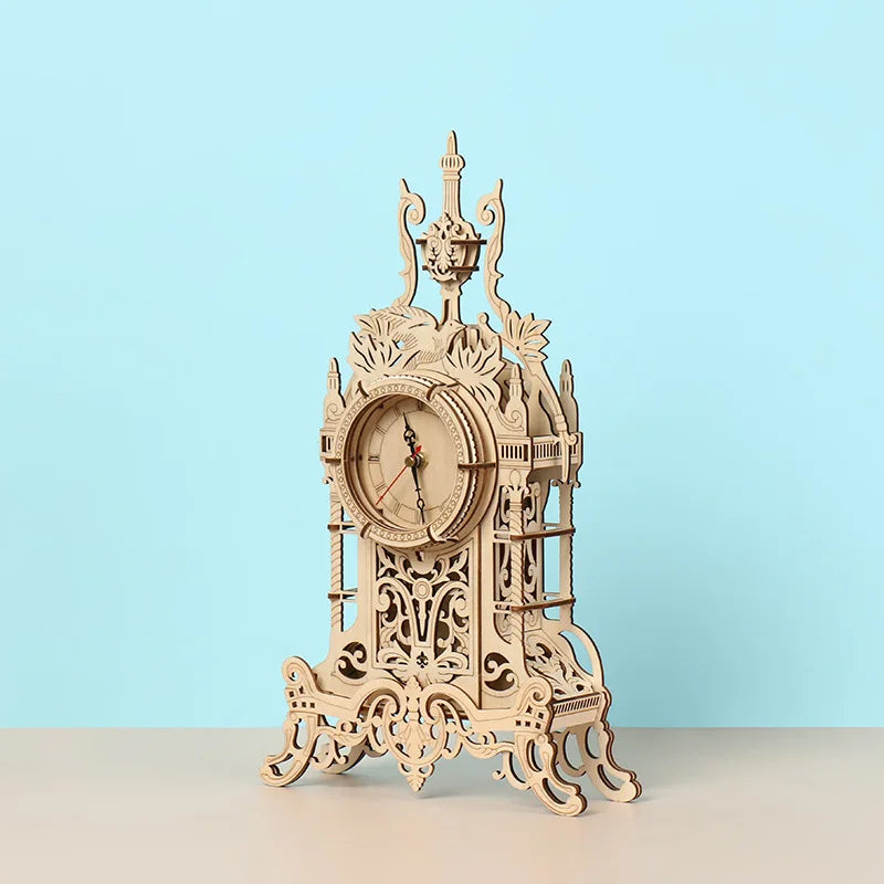 Owl Clock 3D Wooden Puzzle Mechanical Gear Retro Wall Clocks Model Building Kits Home Decoration Kids Adults Birthday Gifts