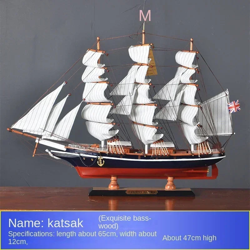 Wooden Sailing Ship Ornaments Famous Sailing Ships In The Age of Voyages Wooden Artwork Souvenirs for Office and Home Decoration