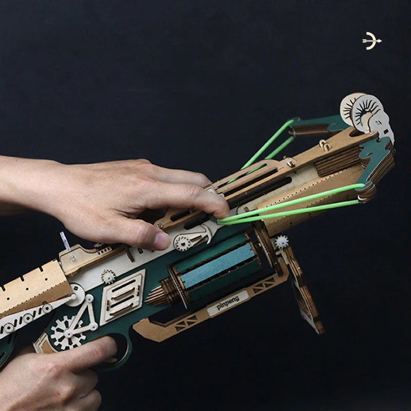 DIY Wooden 3D Puzzles The Demon of Strong Crossbow Miniature Model Kits Gun Jigsaw Puzzle for Friends Boys Birthday Gifts