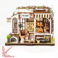 DIY Wooden Cabin Model Kit - Handmade bookstore garden pet shop Assembly House Birthday Gift Creative Handcraft Building Project