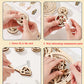 DIY Wooden Model 3D Puzzle Miniature Building Kit Mechanical Gear Rotation Educational Jigsaw Puzzle for Children Birthday Gifts