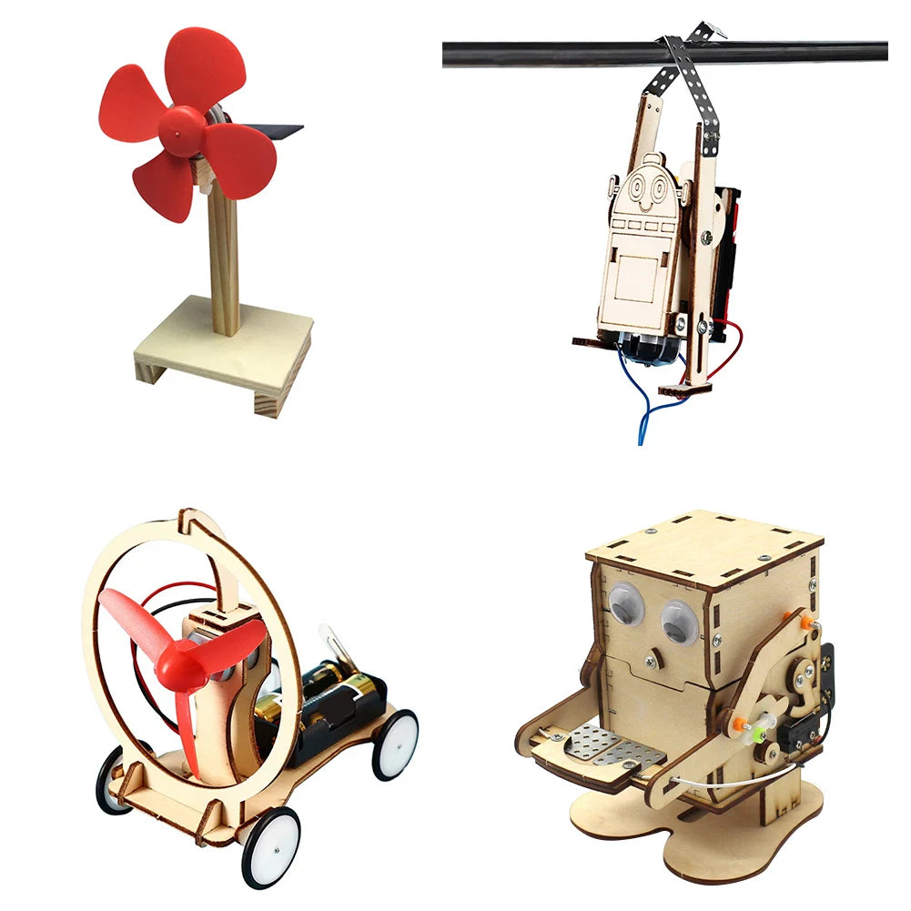 School Projects Teaching Educational Equipment Simulation Cabin Wooden Child 3D Handmade Wood House Model DIY Jigsaw Puzzle Toy