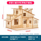 1:50 Scale Miniature Building Prefabricated House Wooden Cabin DIY Assembly Model Kit Wooden Constructor Architecture Material