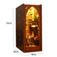 3D Wooden Puzzle Mini Doll House DIY Book Nook Kit Assembly Model Building Bookend Toy Bookshelf Insert Decor With LED Xmas Gift