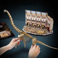 DIY Wooden Puzzle 3D Natural History Museum Model Apatosaurus Blue Whale Miniature Skeleton Assemble Toy Children Adult Gift