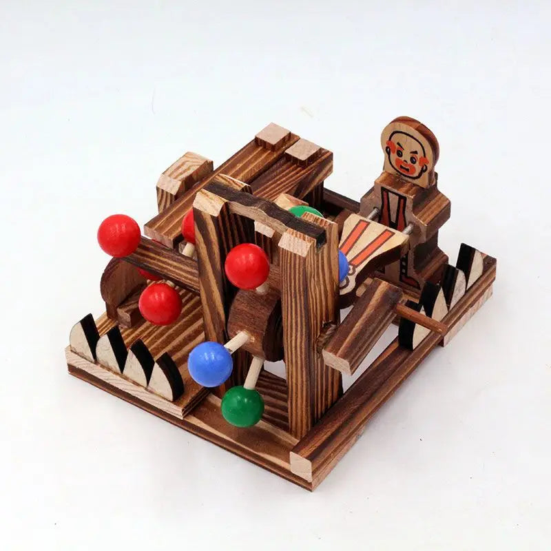 Wooden Ancient Well Imitation Farm Tools Windmill Wooden Mill Model Gift Small Ornament Craft