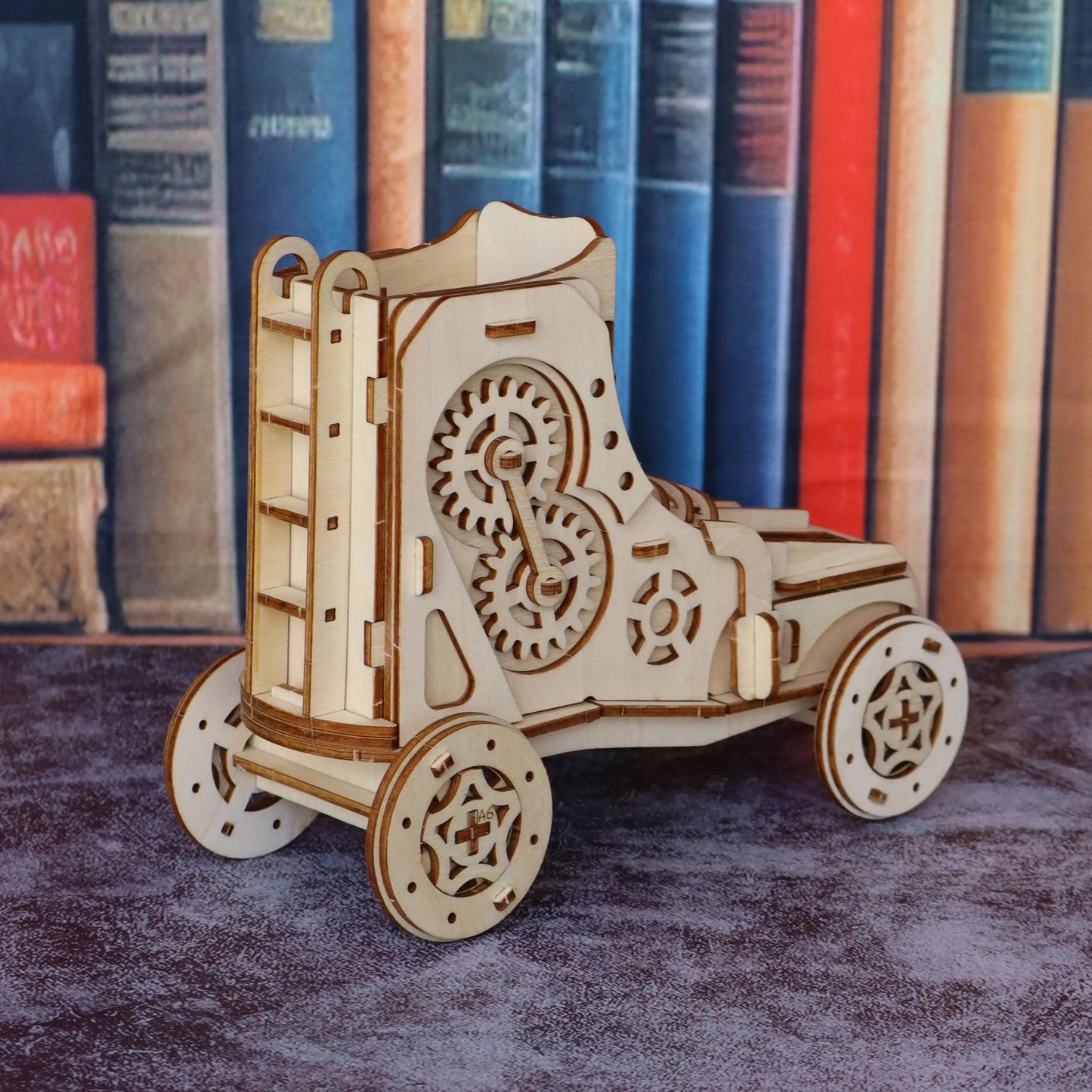 3D wooden puzzle toys suitable for adults, assembly models for shoe and car combinations, wooden DIY assembly building block