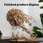 3D Wooden Jellyfish Model Kit  Marine Life DIY Assembly for Adults & Teens, Ocean-Themed Home Decor Sculpture, Intricate Underwa