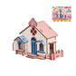 3D Wooden Puzzle Jigsaw House Villa Architectural Models DIY Assembled Combination Kids Handmade Craft Puzzle Decoration