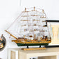Wooden Sailing Ship Ornaments Famous Sailing Ships In The Age of Voyages Wooden Artwork Souvenirs for Office and Home Decoration