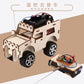 DIY Science Handmade Small Children's Educational Toys Jeep Assembled Wood Material  physics toy