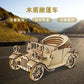 DIY Retro Convertible Car Model 3D Three-dimensional Wooden Puzzle Creative Puzzle Assembly Toy Ornaments
