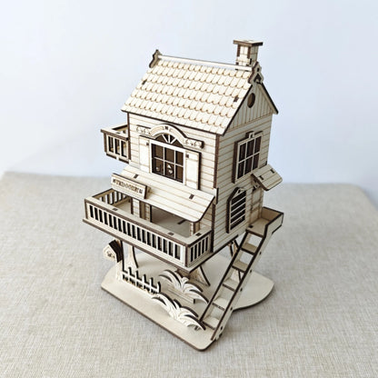 [Mechanical Gear Wooden Puzzle] 3D Mechanical Gear Wooden Puzzle Toy - DIY Model Kit For Adults, Brainstorming Toys, Holiday Gif