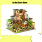 2025 new DIY Wooden Miniature Model Kit Forest Adventures Casa Doll Houses 3D Puzzle Dollhouse With Furniture for Friends Gifts