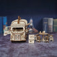 3D wooden puzzles, fast food truck models, handmade truck, bus, and car models, DIY toy ornaments and gifts for family