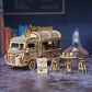 3D wooden puzzles, fast food truck models, handmade truck, bus, and car models, DIY toy ornaments and gifts for family