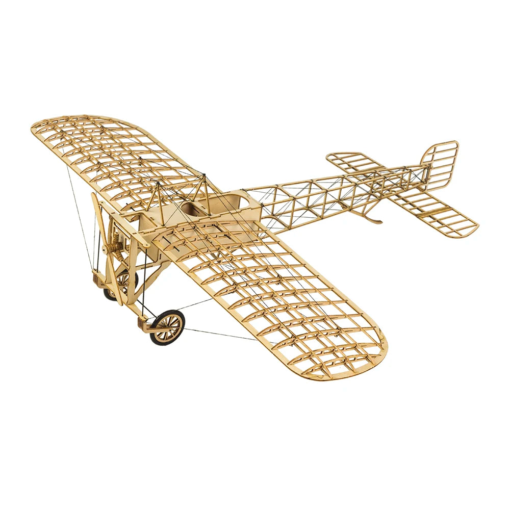 Real Hawk Bleriot XI Airplane Scale 1:20 Aircraft Wood Solid DIY Assembly Model Set Wood Toys Ornaments Children's Gift