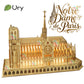 3D Wooden Puzzle Notre Dame Cathedral in Paris Royal Castle With Light Assembly Kits For Adult DIY Model Decoration for Gifts