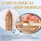 DIY Ship Assembly Model Kits 1/100 Classical Ship Models Sailing Boats Scale Model Decoration Boat  For Kids Adultsb87b