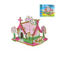 3D Wooden Puzzle Jigsaw House Villa Architectural Models DIY Assembled Combination Kids Handmade Craft Puzzle Decoration