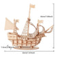 DIY  Sailing Ship Toys 3D Wooden Puzzle Toy Assembly Model Wood Craft Kits Desk Decoration for Children Kids