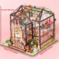 DIY Wooden Cabin Model Kit - Handmade bookstore garden pet shop Assembly House Birthday Gift Creative Handcraft Building Project