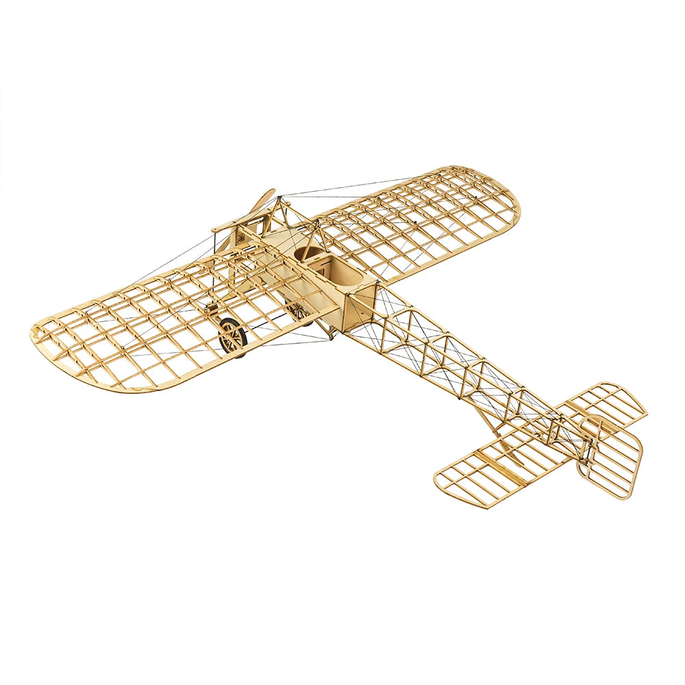 Real Hawk Bleriot XI Airplane Scale 1:20 Aircraft Wood Solid DIY Assembly Model Set Wood Toys Ornaments Children's Gift