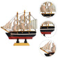 Wooden Sailboat Model Sailboat Decor Creative Ship Miniature Statue Figurine Home Decor Wooden Pirate Ship Model nament Sailing