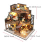 Wooden Doll House 3D Puzzle Assembly Building Model Kit Production Small Room Toys Home Bedroom Decoration With Furniture Light