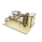 3D Wooden Marble Run DIY Assembly Mechanical Gear Engineering Model: Steam Science Experiment Educational Kit Toys for Children