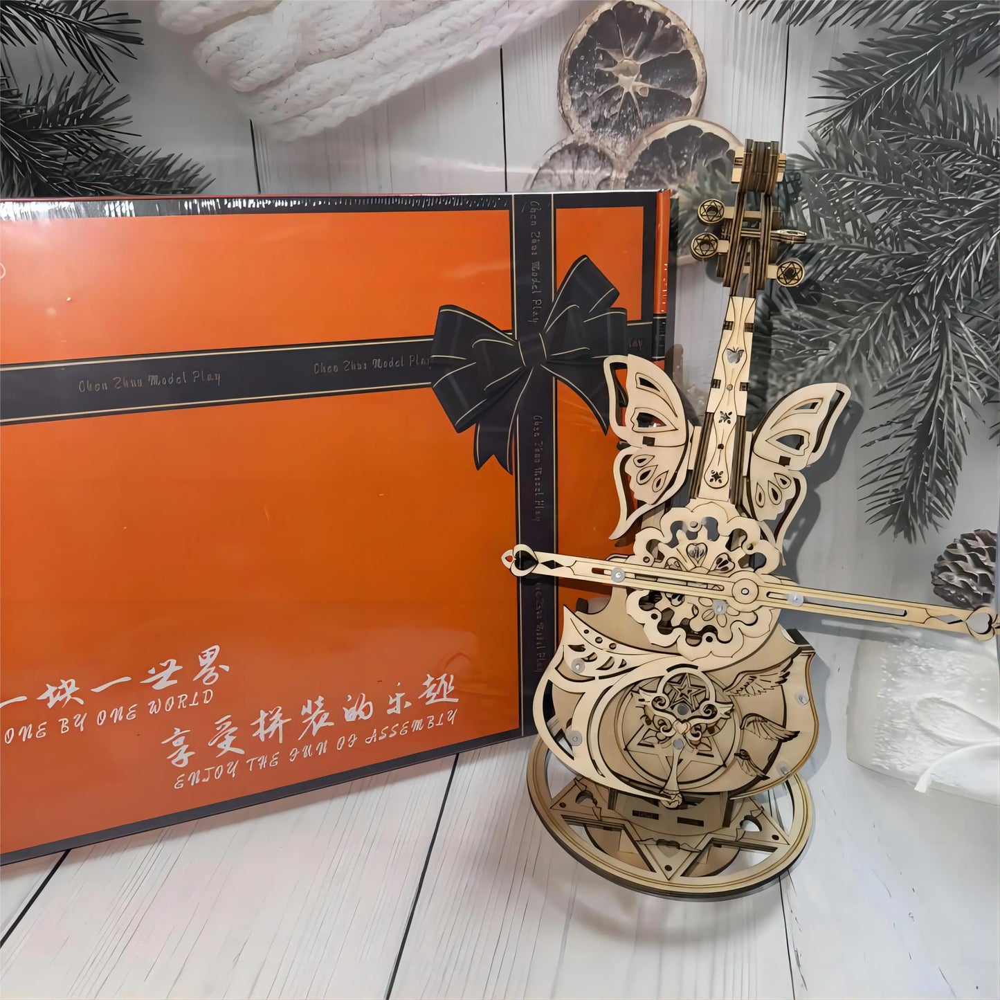 Puzzle 3D Modèle De Violoncelle En Bois, Bricolage, Assemblage, Violon, Boîte À Musique, Kits De Construction, Maison, Salon, Dé