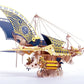 DIY Steampunk Fantasy Epic Style Spaceship 3D Wooden Puzzle Toy Model Building Block Kits Assembly Toys For Kids Adults