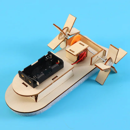 Wooden Assembly Ship DIY Handmade Toy Science Experiment Set Assembly Material Pack Toy Elementary School Experimental Equipment