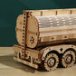 3D Wooden Puzzle Toys Movable Tank Car Assembly Toy Gift For Children Adult Model Building Block Kits