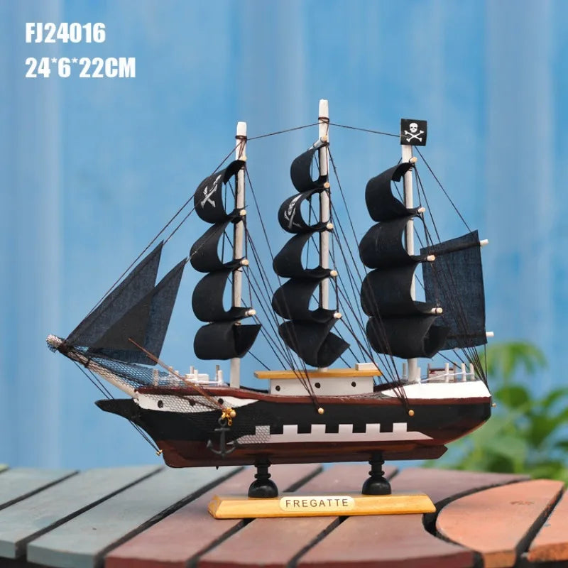 DIY Wooden Scale Model Ship Assembling Building Kits Ship Model Wooden Sailing Model Assembled Kit Kid Gift