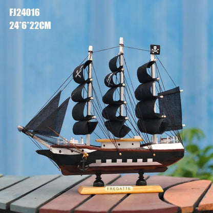 DIY Wooden Scale Model Ship Assembling Building Kits Ship Model Wooden Sailing Model Assembled Kit Kid Gift