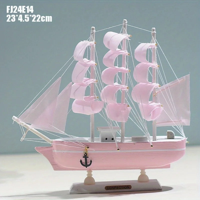 DIY Wooden Scale Model Ship Assembling Building Kits Ship Model Wooden Sailing Model Assembled Kit Kid Gift