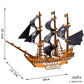 3D Sailing Ship Warship Pirate Ship Wooden Puzzle Boat Model DIY Educational Handmade Toys For Children Kids Party Games Gift