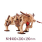 Wooden Gear Mechanical Ox Cart Model Invention in Ancient China Creative Assembly Toys Crafts Walks On Its Own Gift