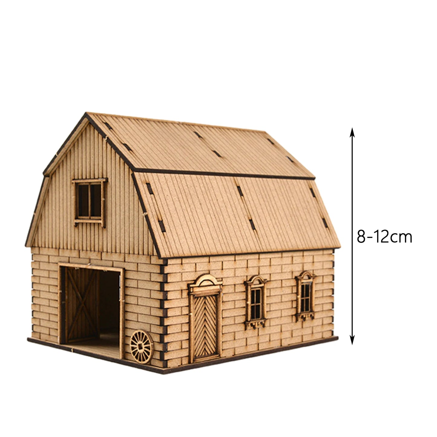 1/72 Wooden Building Model Kits European Store Scene Model Rural Architecture Wooden Assembly Model Miniature House Landscape