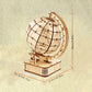 1 piece 3D Wooden Puzzle Globe. Model Kits Crafts Handmade Christmas And Birthday Gifts,Puzzle,3d Puzzle,Wooden Puzzle