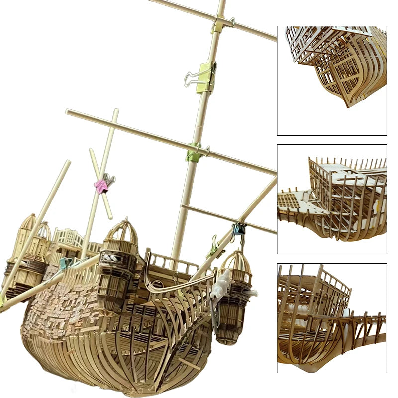 Silent Mary DIY Wooden Ship Model Wooden Kit Model Handmade