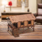 1/72 Models DIY Wooden House Assemble DIY Crafts Miniature House Handmade Buiilding Model Architecture Kits House Diorama Layout