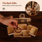 Wooden Desktop Ornament 3D Wooden Puzzle DIY Antique Jewelry Box Craft Kit Fun Storage Box Decoration Birthday Gift