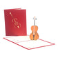 3D Classic Wooden Guitar Greeting Card, Concert, Violin, Piano, Invitation, Birthday Card, Gifts, Sympathy Card, Thank You Card