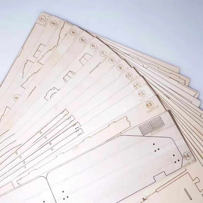 Wind-powered Boat Wooden Assembled Ship Model Electric Toy Remote Control Ship Third Generation Parent-child Interaction