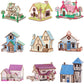3D Wooden Puzzle Jigsaw House Villa Architectural Models DIY Assembled Combination Kids Handmade Craft Puzzle Decoration