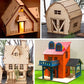 1:50 Scale Miniature Building Prefabricated House Wooden Cabin DIY Assembly Model Kit Wooden Constructor Architecture Material