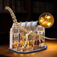 DIY Wooden Puzzle 3D Natural History Museum Model Apatosaurus Blue Whale Miniature Skeleton Assemble Toy Children Adult Gift